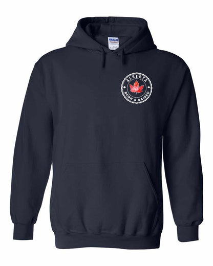 Born And Raised Alberta Left Chest and Back Pullover
