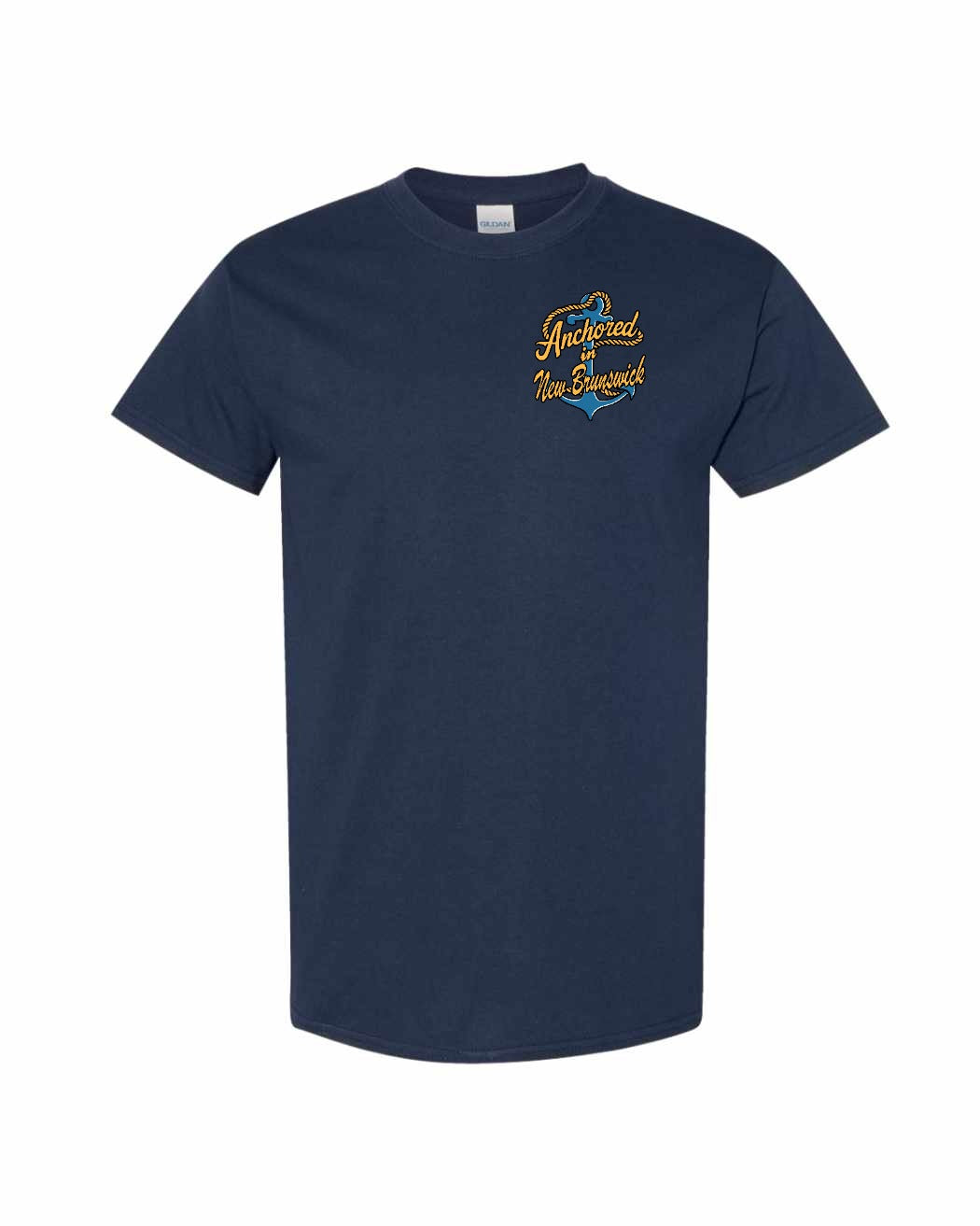 Anchored in NB Left Chest and Back Men's Tee