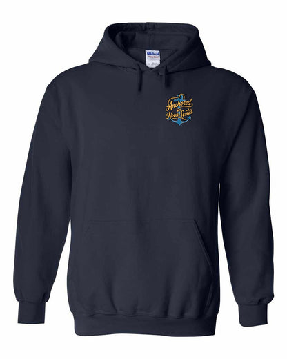 Anchored in Nova Scotia (New Design) Left Chest and Back pullover