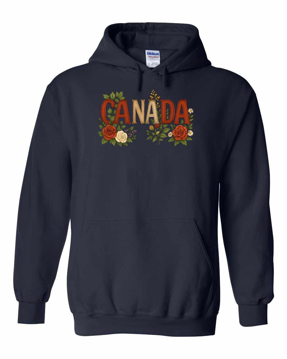 Canada Flowers Pullover Hoodie - Gildan Canada (sewn Internationally) - Unisex