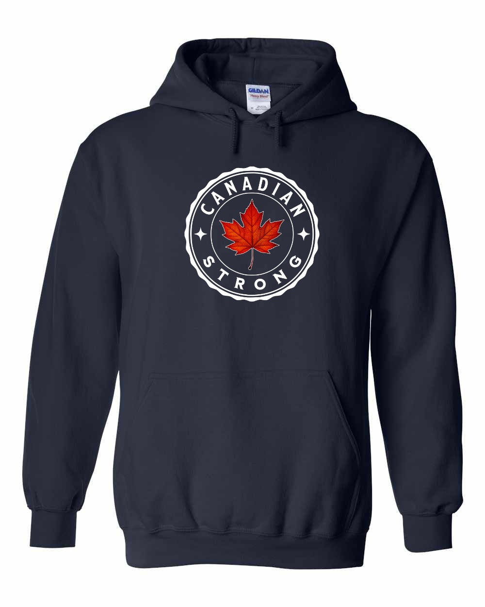 Canadian Strong Leaf Pullover Hoodie - Gildan Canada (sewn Internationally) - Unisex
