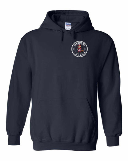 Elbows up Beaver Left Chest and Back Pullover