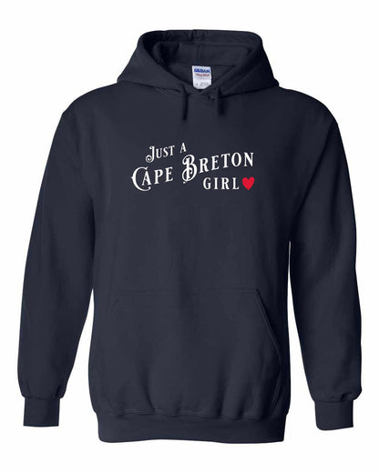 Just a Cape Breton Girl Red Heart Full Pullover Hoodie