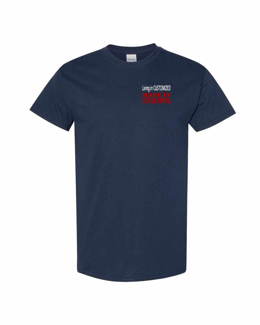Living in Custom Made in NB Left Chest Men's Tee