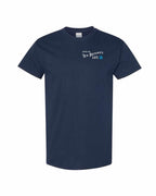 Living the NB Life blue Left Chest Men's Tee