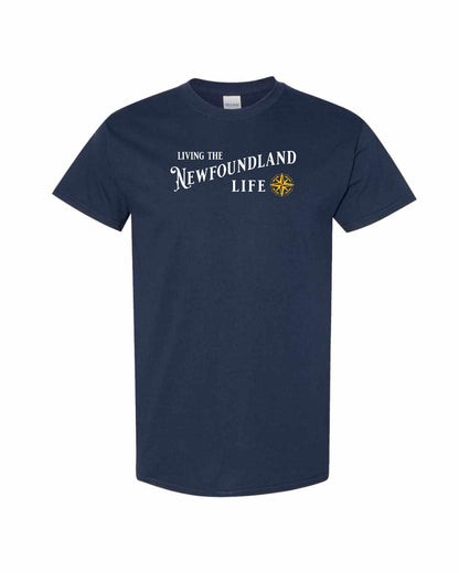 Living the Newfoundland Life yellow Full Men's Tee