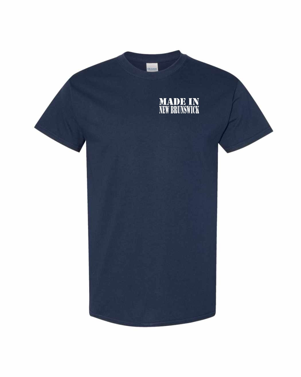 Made In NB ( White Lettering) Left Chest Men's Tee