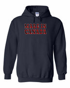 Made in Canada Plaid Background Pullover Hoodie - Gildan Canada (sewn Internationally) - Unisex
