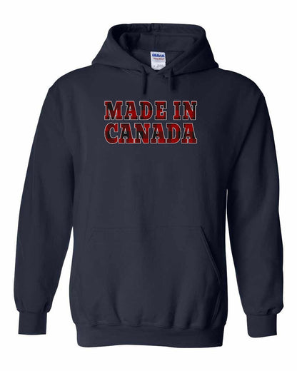 Made in Canada Plaid Background Full Pullover