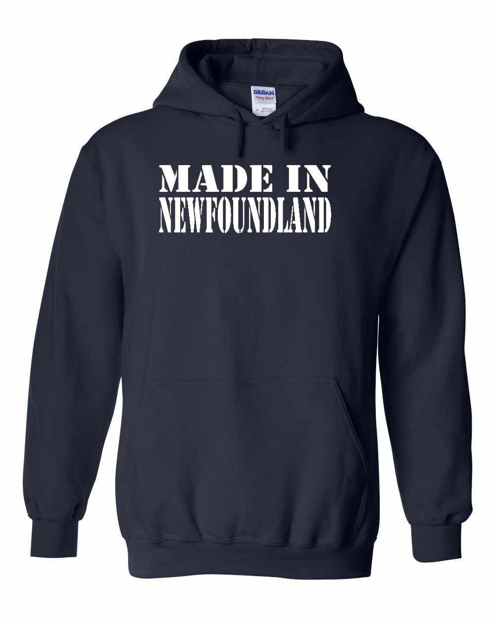 Made In NFLD ( White Lettering) Pullover Hoodie - Unisex