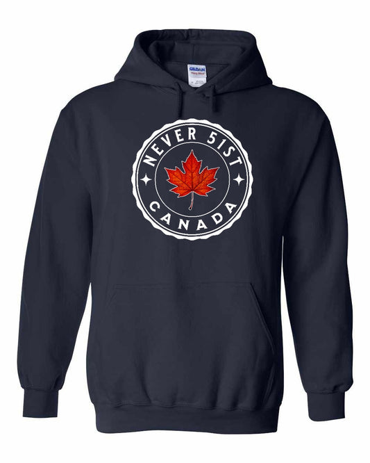 Never 51st Leaf Full Pullover - Gildan Canada (sewn Internationally)