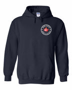 Born and Rasied NS Leaf Left Chest and Back Pullover Hoodie - Gildan Canada (sewn Internationally) - Unisex