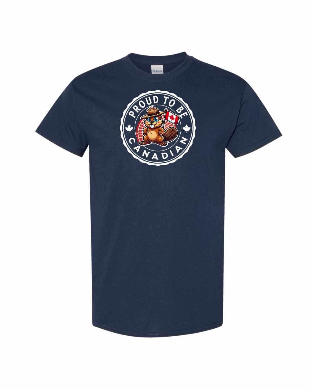 Proud to be Canadian Beaver Men's Tee - Gildan Canada (sewn Internationally)