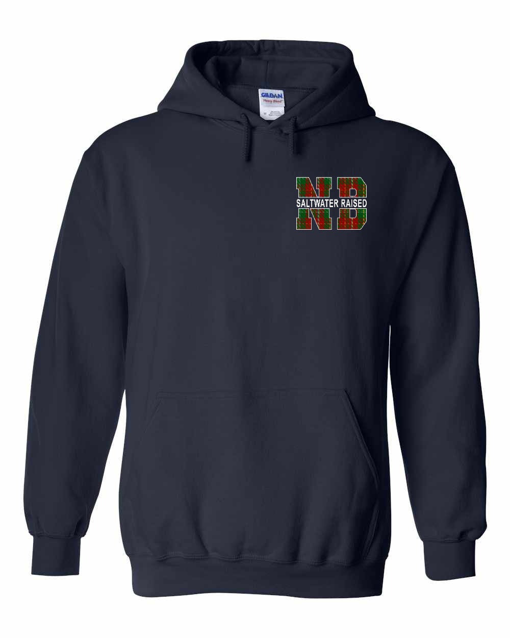 NB Saltwater Raised Left Chest Pullover Hoodie Printed NOT STITCHED