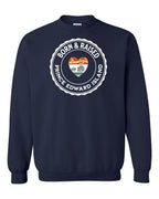 Born and Raised PEI Heart Flag Crewneck Sweatshirt - Unisex
