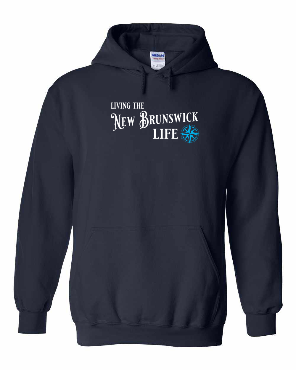 Living the NB Life blue Pullover Hoodie - Unisex