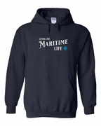 Living the maritime Life blue Pullover Hoodie - Unisex