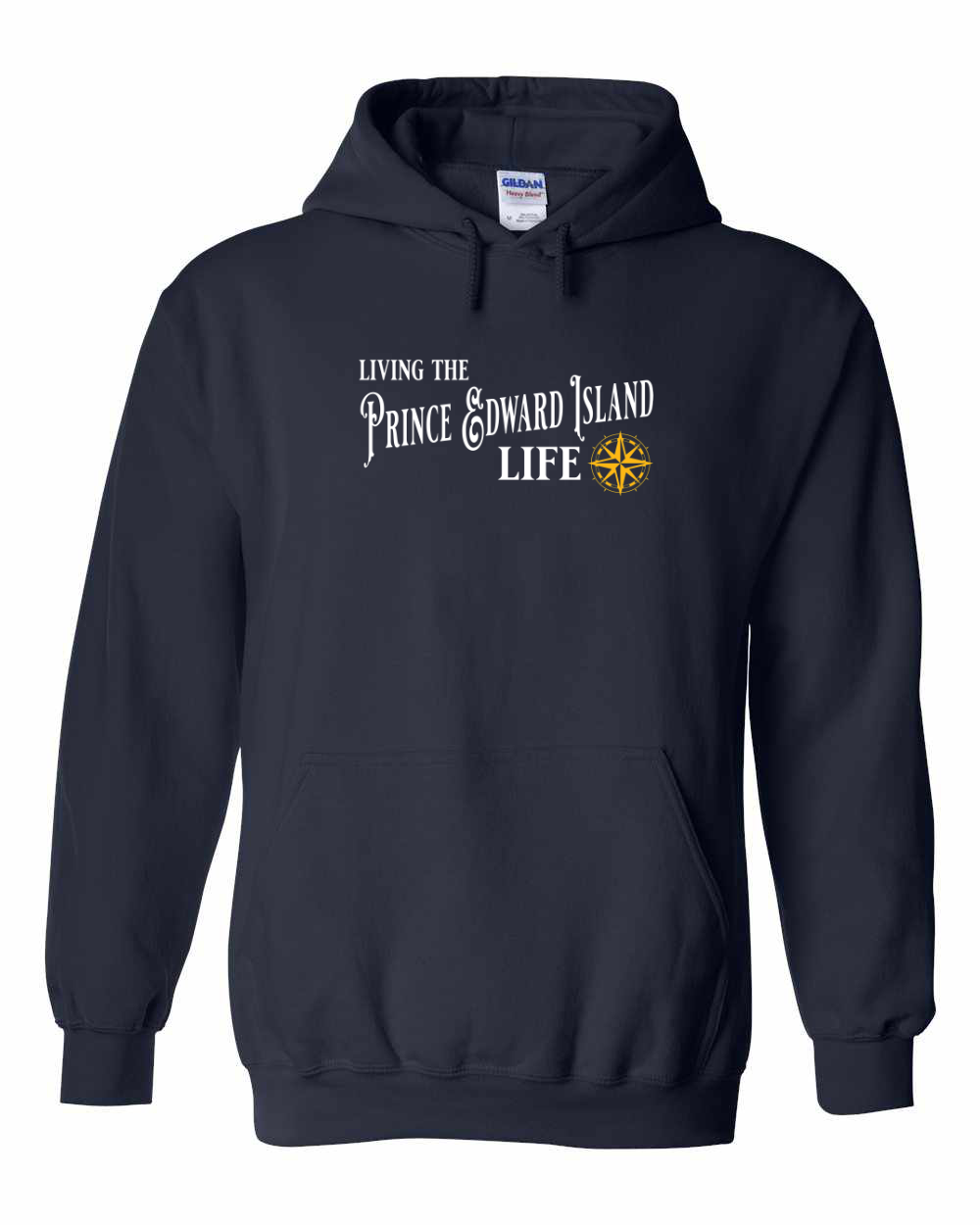 Living the PEI Life yellow Full Pullover Hoodie