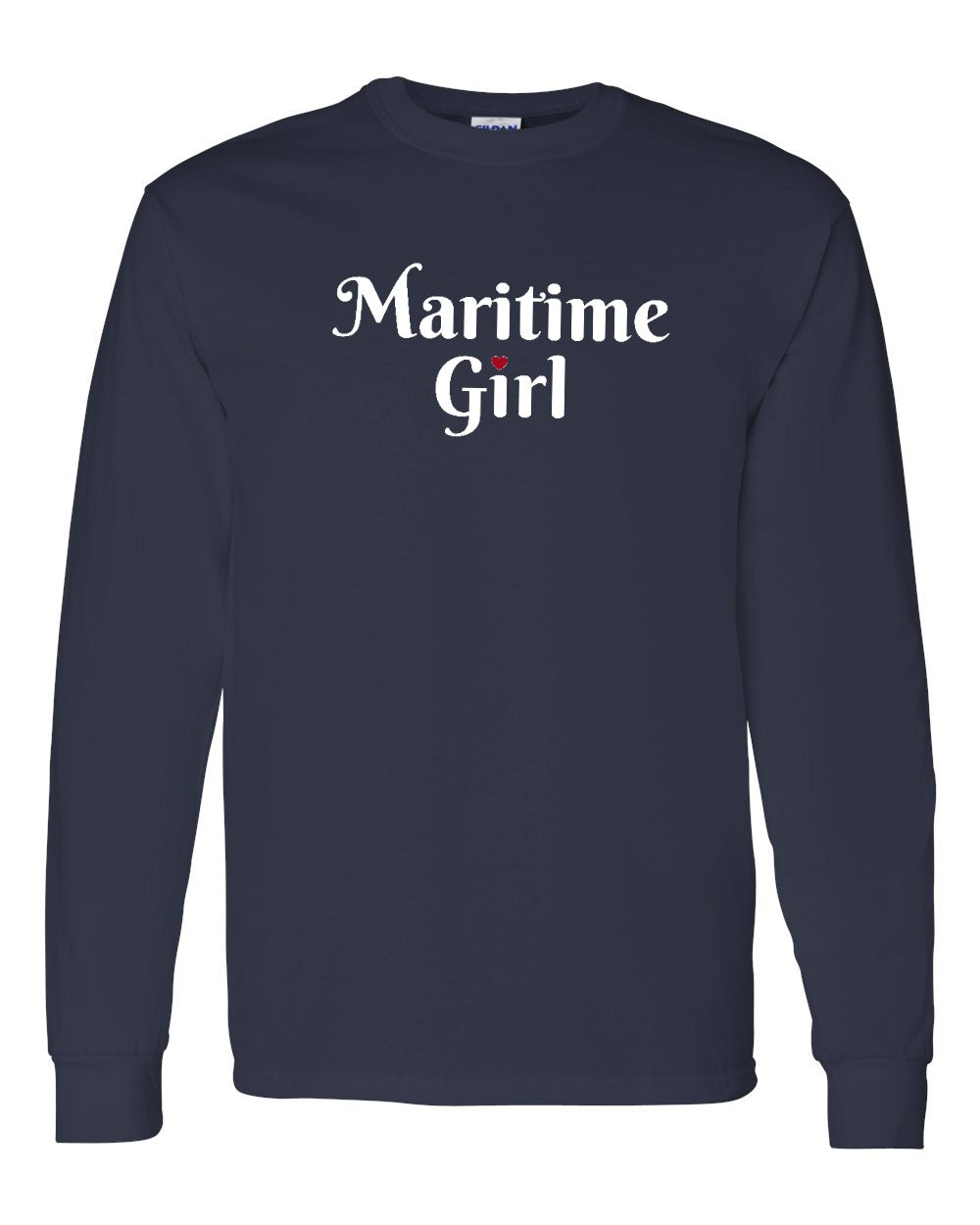 Maritime Girl Heart Dot Long Sleeve Tee - Unisex