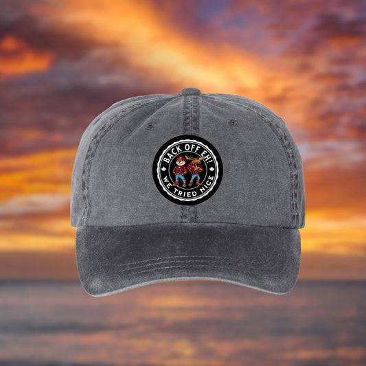 Back Off! design Hat