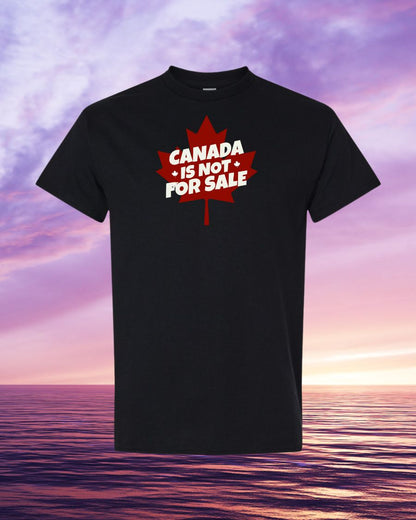 Canada is not for sale leaf background design Tee