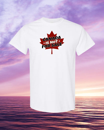 Canada is not for sale leaf background design Tee