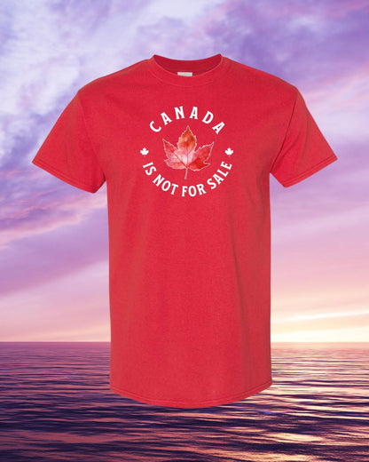 Canada is not for sale circle design Tee