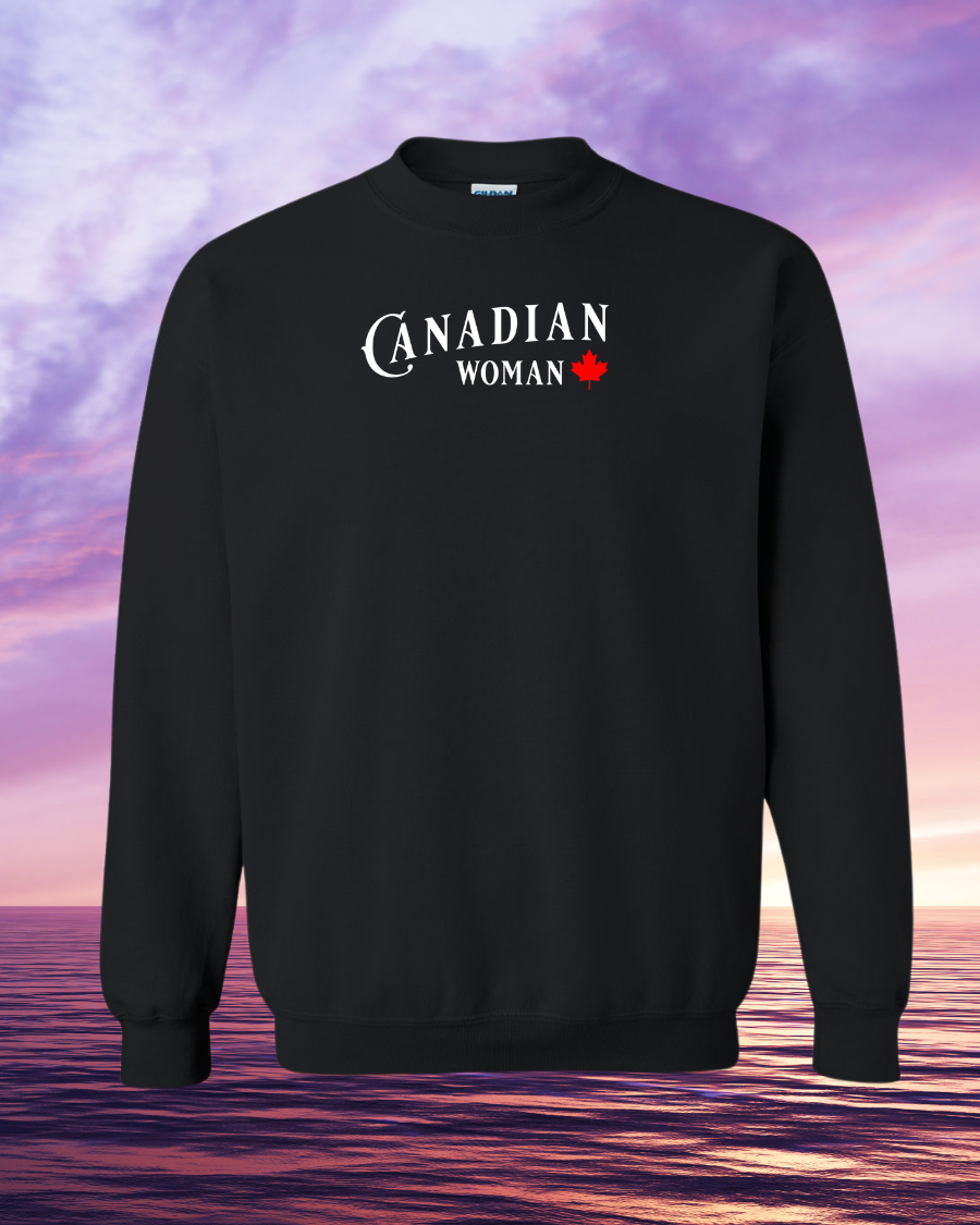 Canadian Woman Crewneck Sweatshirt unisex