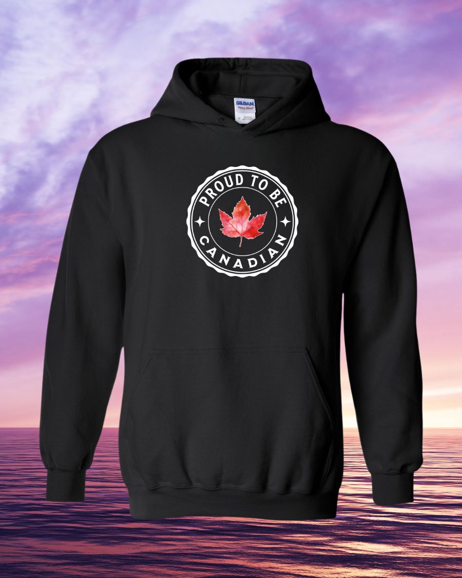 Proud to be Canadian leaf hoodie