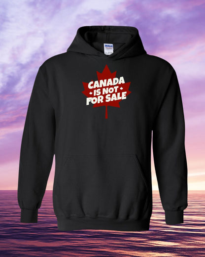 Canada is not for sale leaf background design Hoodie