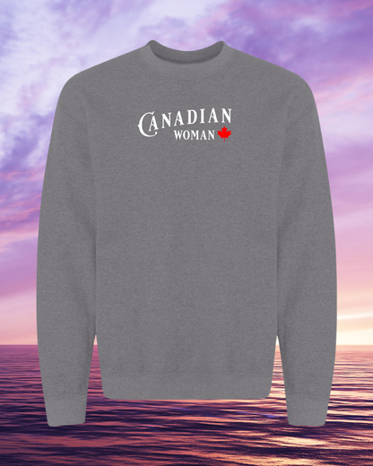 Canadian Woman Crewneck Sweatshirt unisex