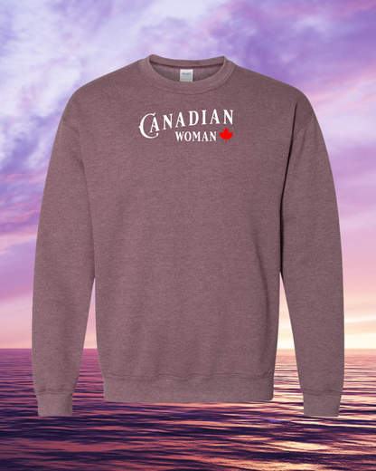 Canadian Woman Crewneck Sweatshirt unisex