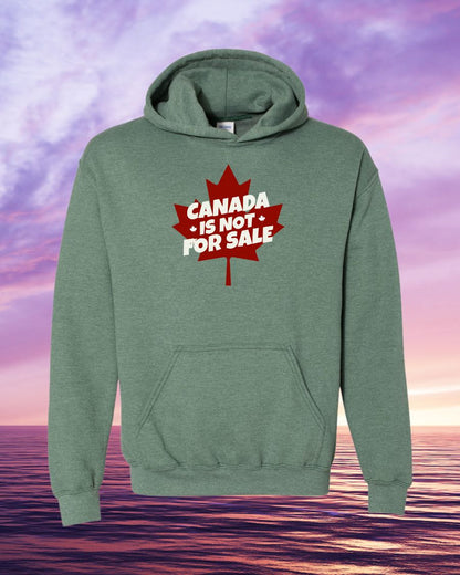 Canada is not for sale leaf background design Hoodie