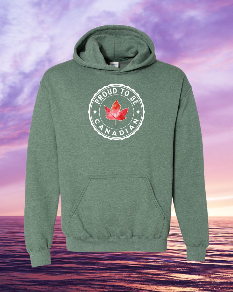 Proud to be Canadian leaf hoodie