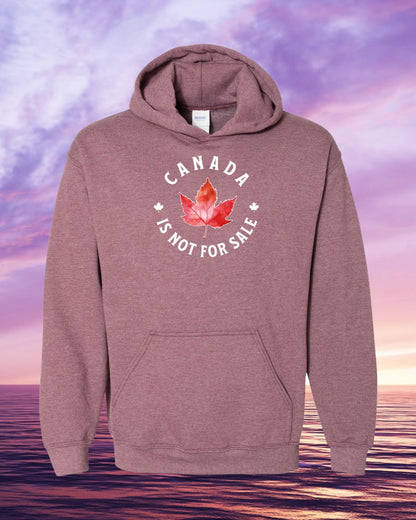 Canada is not for sale circle leaf design Hoodie