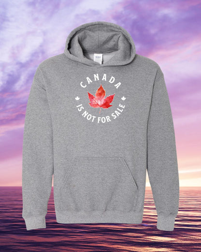 Canada is not for sale circle leaf design Hoodie