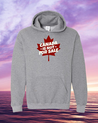 Canada is not for sale leaf background design Hoodie