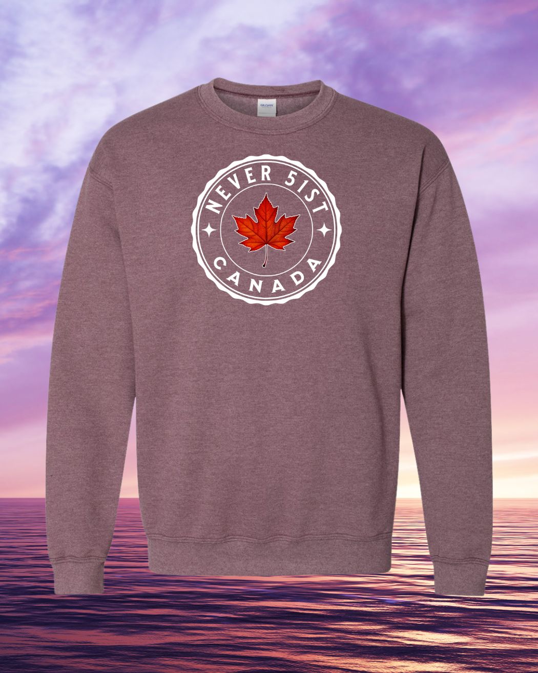 Never 51st Leaf Crewneck Sweatshirt unisex