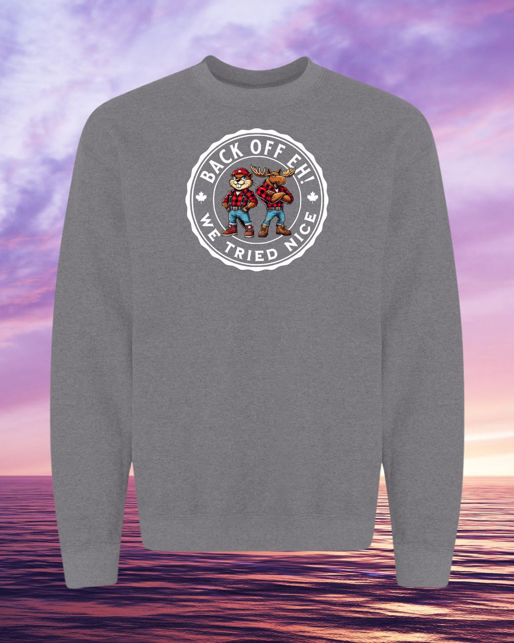 Back Off Crewneck Sweatshirt unisex - Unisex