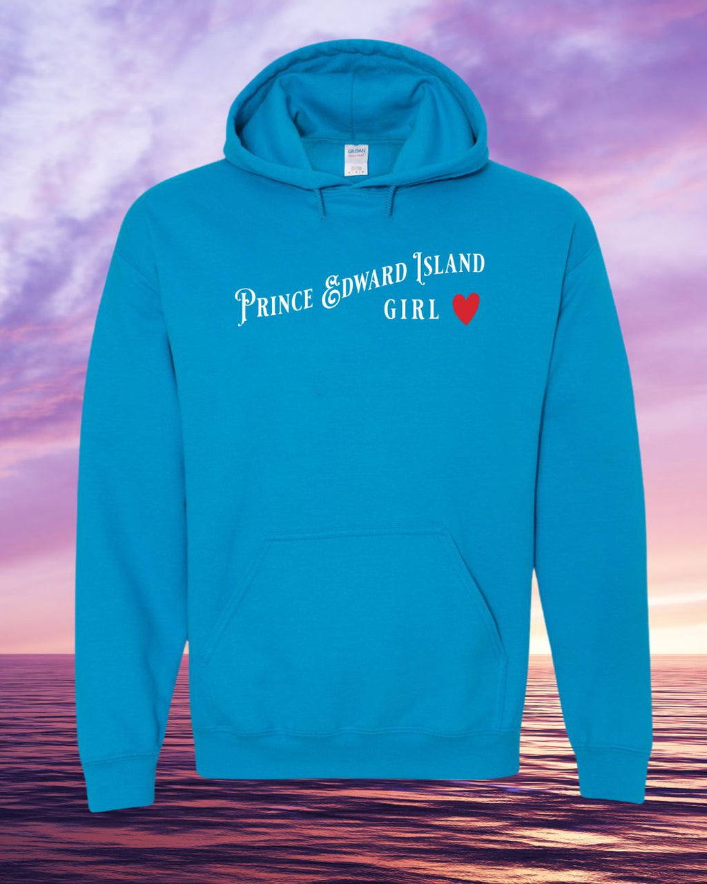 PEI Girl Red Heart Pullover Hoodie - Unisex