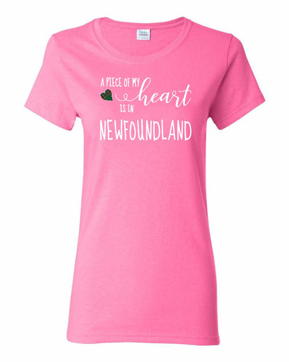 A piece of My heart in Newfoundland (Tartan Heart) Full Women's Tee