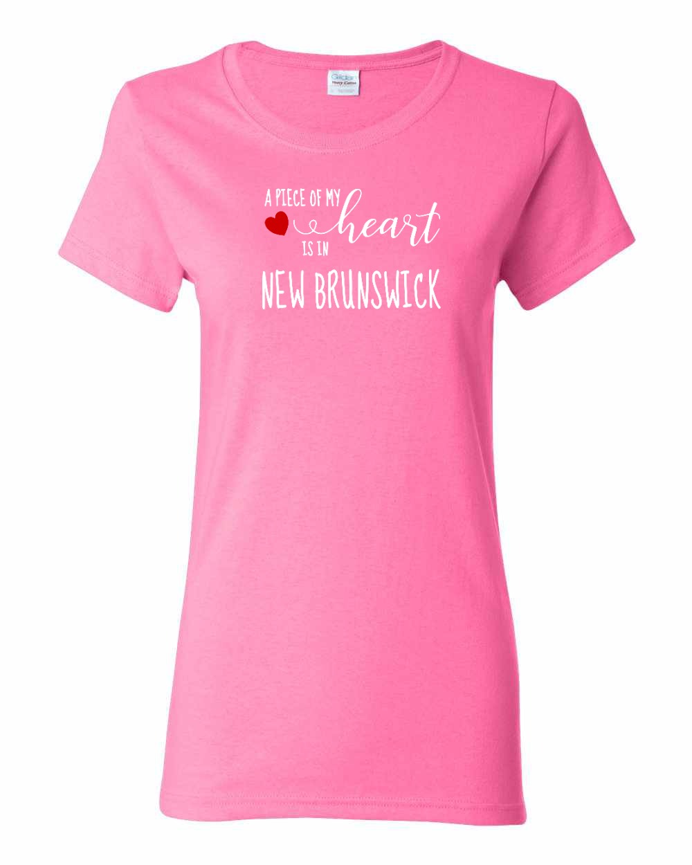 A piece of My heart in New Brunswick (Red Heart) Full Women's Tee