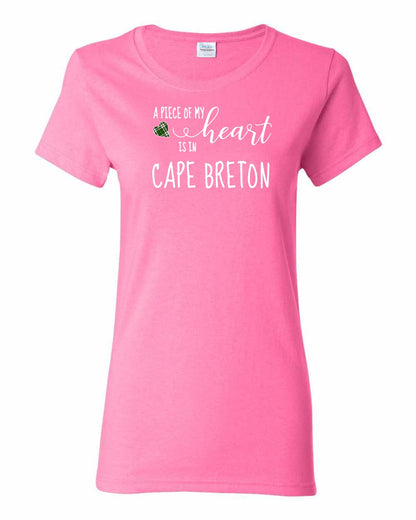 A piece of My heart in Cape Breton (Tartan Heart) Full Women's Tee