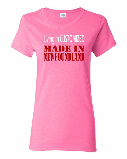 Living in Custom Made in Newfoundland Full Women's Tee
