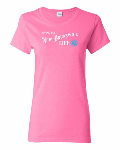 Living the New Brunswick Life blue Full Women's Tee