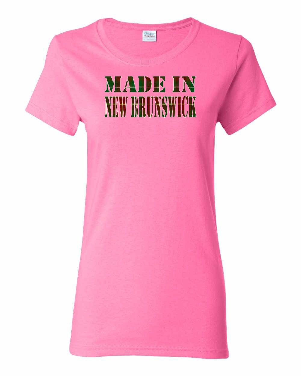 Made In New Brunswick ( Tartan Lettering) Full Women's Tee