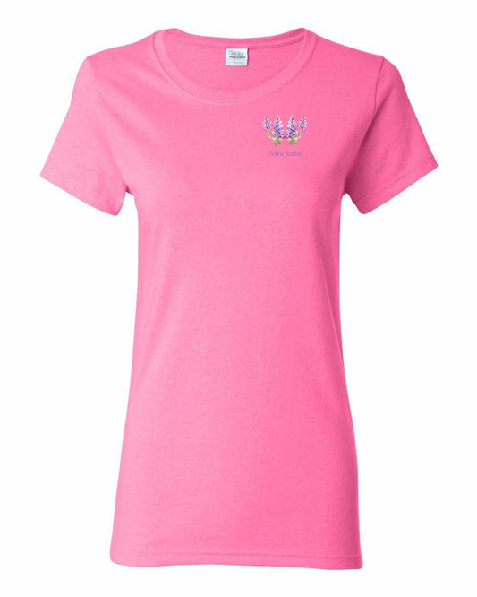 Nova Scotia Lupins Left Chest and Back womens-tee