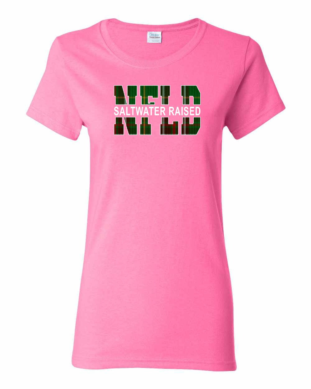 Newfoundland Saltwater Raised Full Front Women's Tee Printed NOT STITCHED