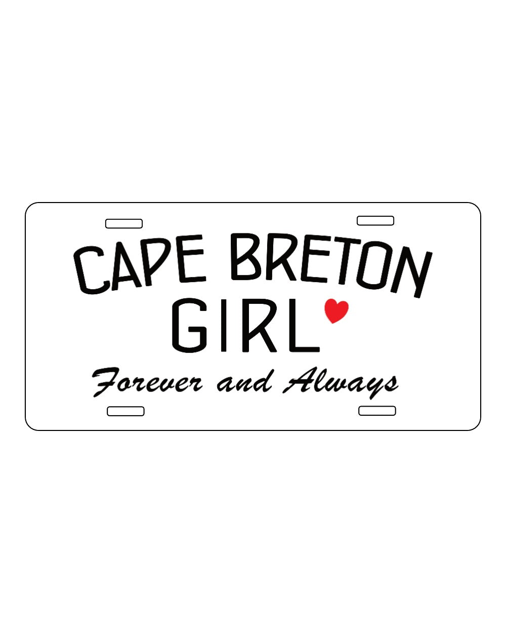 Cb Gril Forever and Always License Plate