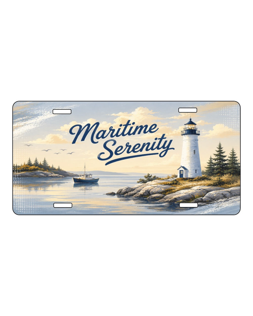Maritime Serenity Day License Plate